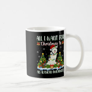 Ich Wollte zu Weihnachten ist ein Alaskan Malamute Kaffeetasse