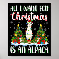 Ich Wollte zu Weihnachten ist ein Alpaca Weihnacht