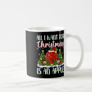 Ich Wollte zu Weihnachten ist ein Apfel-Weihnachts Kaffeetasse