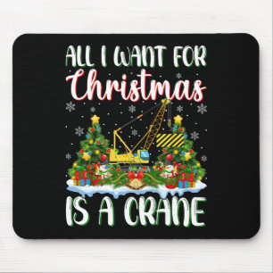 Ich Wollte zu Weihnachten ist ein Crane Xmas Trem Mousepad