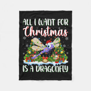 Ich Wollte zu Weihnachten ist ein Drachenfliege We Fleecedecke