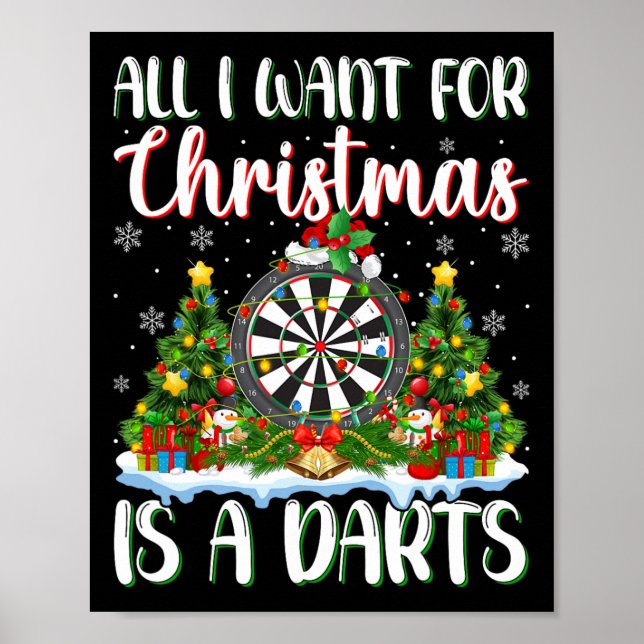 Ich Wollte zu Weihnachten ist ein dunkles Weihnach Poster (Vorne)