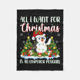 Ich Wollte zu Weihnachten ist ein Kaiser Pinguin X Fleecedecke