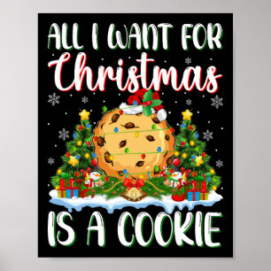 Ich Wollte zu Weihnachten ist ein kekses Weihnacht Poster