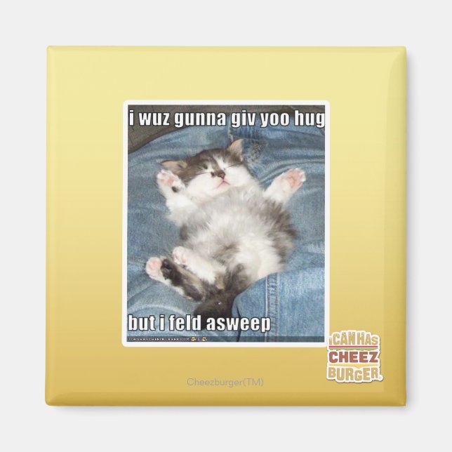 Ich wuchs gunna giv yoo hug magnet (Vorne)