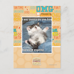 Ich wuchs gunna giv yoo hug postkarte