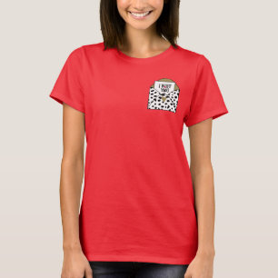 "Ich Wuff Dich"-Dalmatiner-Druck-Karte im Umschlag T-Shirt