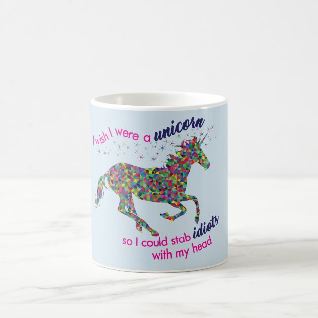 Ich wünsche, dass ich war ein Einhorn… Tasse (Mittel)