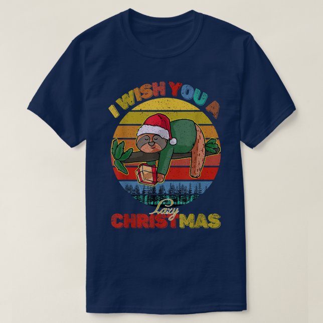Ich wünsche dir ein faules Weihnachten Funny Funny T-Shirt (Design vorne)