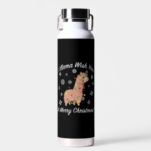 Ich wünsche dir ein frohes Weihnachtsfest im Llama Trinkflasche