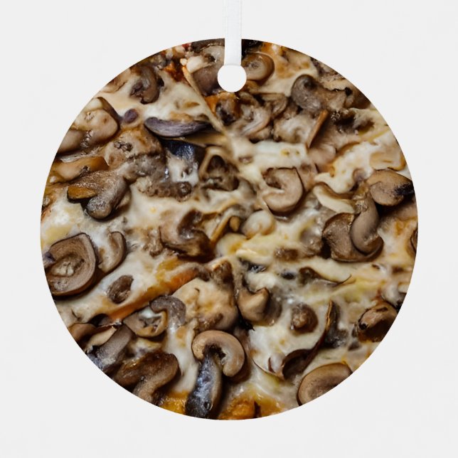 Ich wünsche dir ein Fungi Weihnachten! Funny Mushr Ornament Aus Metall (Vorderseite)