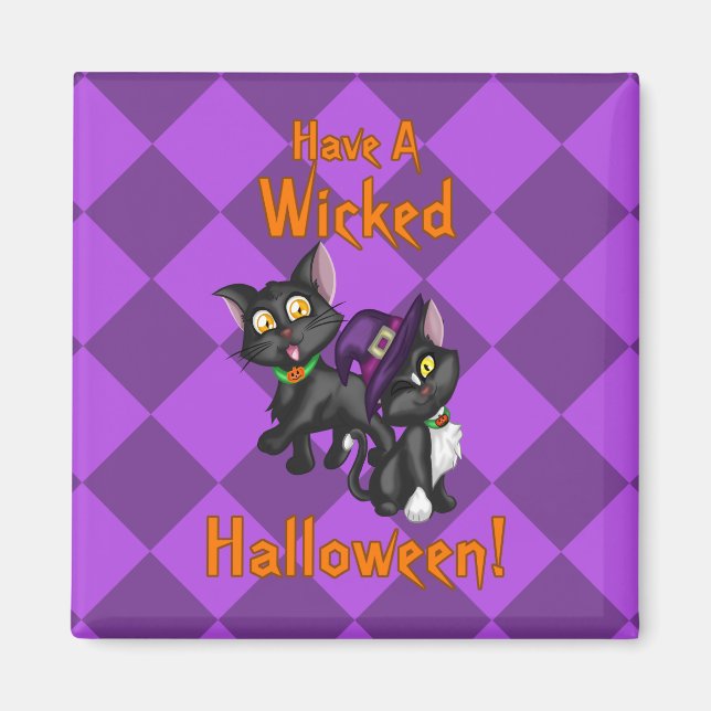 Ich wünsche dir ein geiles Halloween! Magnet (Vorne)