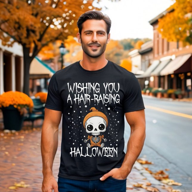 Ich wünsche dir ein haarsträubendes Halloween T-Shirt (Von Creator hochgeladen)