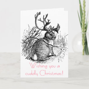 Ich wünsche dir ein kuscheliges Weihnachten! Feiertagskarte