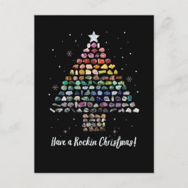 Ich wünsche dir ein Rockin Weihnachten! Kristallwe Feiertagspostkarte