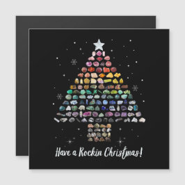 Ich wünsche dir ein Rockin Weihnachten! Kristallwe Magnetkarte