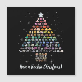 Ich wünsche dir ein Rockin Weihnachten! Kristallwe Magnetkarte