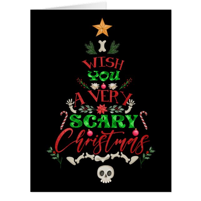 Ich wünsche dir ein sehr beängstigendes Weihnachts (Vorderseite)