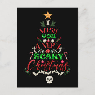 Ich wünsche dir ein sehr beängstigendes Weihnachts Postkarte