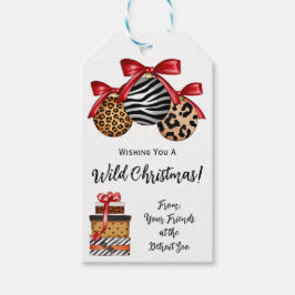 Ich wünsche dir ein wildes Weihnachten! Cheetah, Z Geschenkanhänger