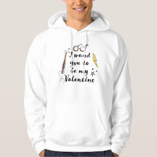 Ich wünsche, du wärst mein Valentin Hoodie