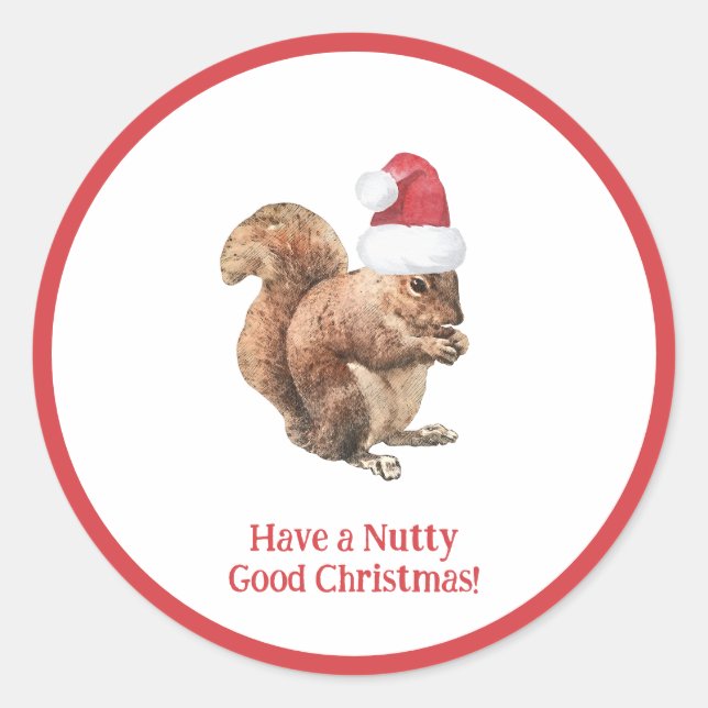 Ich wünsche Euch einen schönen Weihnachtsaufenthal Runder Aufkleber (Vorderseite)