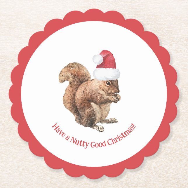 Ich wünsche Euch einen schönen Weihnachtsaufenthal Untersetzer (Vorderseite)
