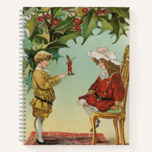 Ich wünsche Ihnen ein frohes Weihnachtsfest - Vint Notizbuch