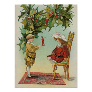 Ich wünsche Ihnen ein frohes Weihnachtsfest - Vint Poster