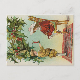 Ich wünsche Ihnen ein frohes Weihnachtsfest - Vint Postkarte