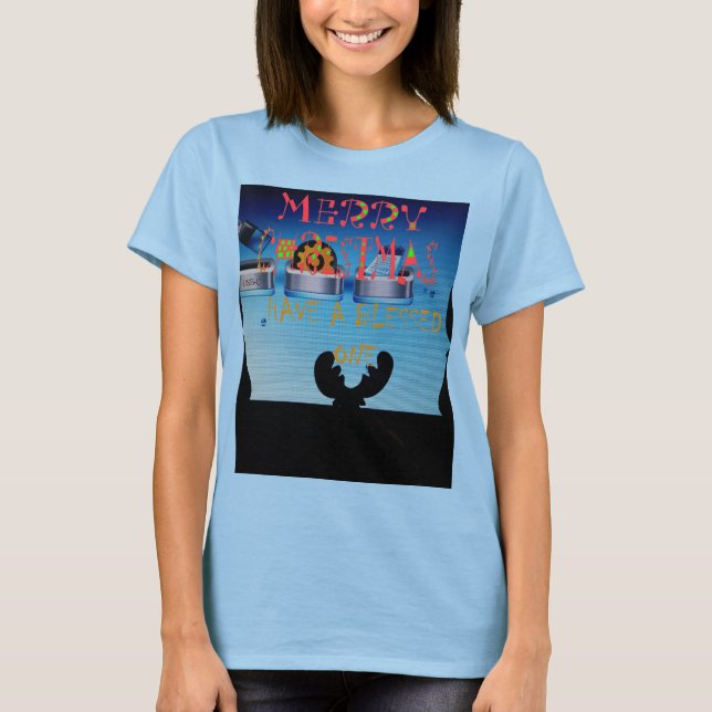 Ich wünsche Ihnen ein gesegnetes Weihnachten T-Shirt (Vorderseite)
