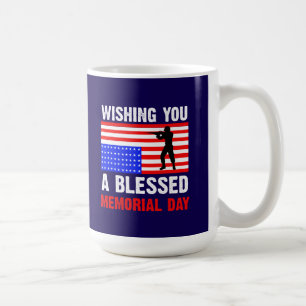 Ich wünsche Ihnen einen gesegneten Memorial Day Kaffeetasse