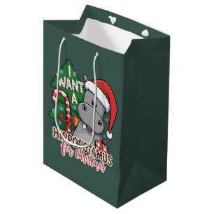 Ich wünsche mir ein Nilpferd zu Weihnachten Nilpfe Mittlere Geschenktüte