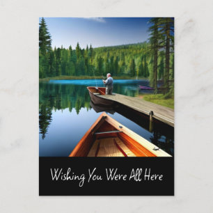 Ich wünschte, du wärest alle hier postkarte