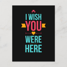 Ich wünschte, du wärest hier, Liebe hört Postkarte