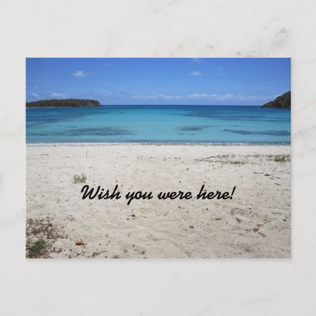 Ich wünschte, du wärest hier. postkarte (Vorderseite)