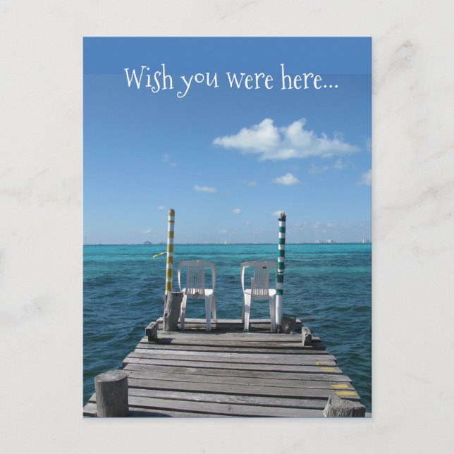 Ich wünschte, du wärest hier.. postkarte (Vorderseite)