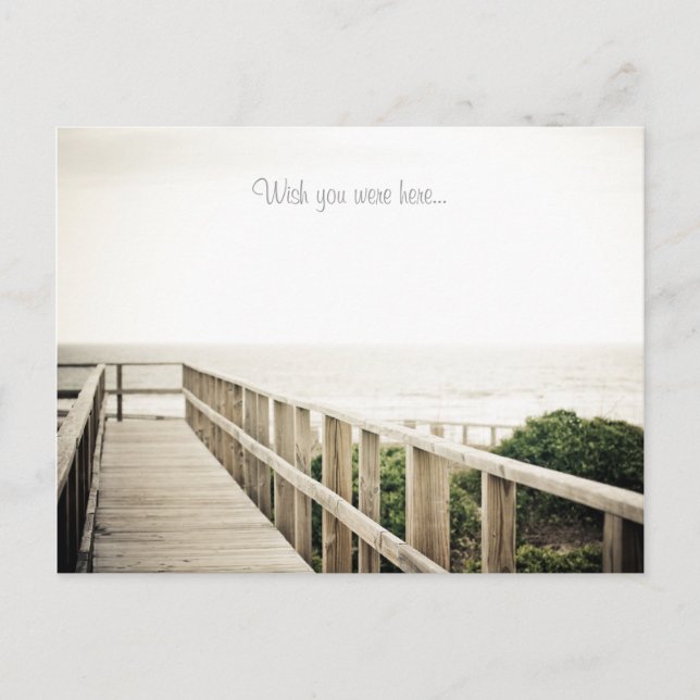 Ich wünschte, du wärest hier.. Postkarte (Vorderseite)