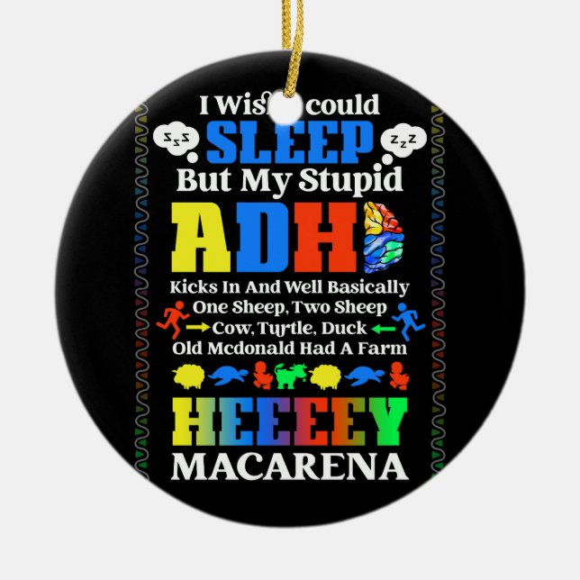 Ich wünschte, ich könnte schlafen, aber mein dumme keramik ornament (Vorne)