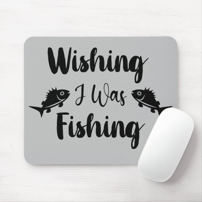 Ich wünschte, ich wäre ein lustiges Zitat Mousepad (Mit Mouse)
