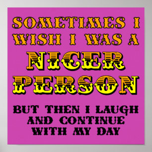 Ich wünschte, ich wäre nackter Funny Poster Sign