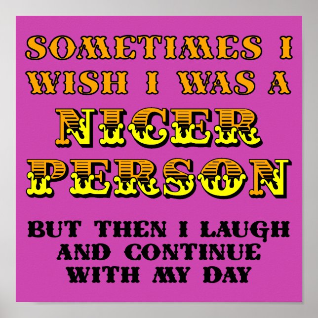 Ich wünschte, ich wäre nackter Funny Poster Sign (Vorne)