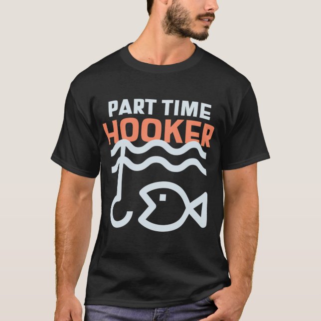 ICH WÜNSCHTE, ICH WÜRDE FISCHEN T-Shirt (Vorderseite)