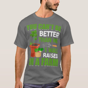 Ich wurde auf dem Bauer-Traktor für landwirtschaft T-Shirt