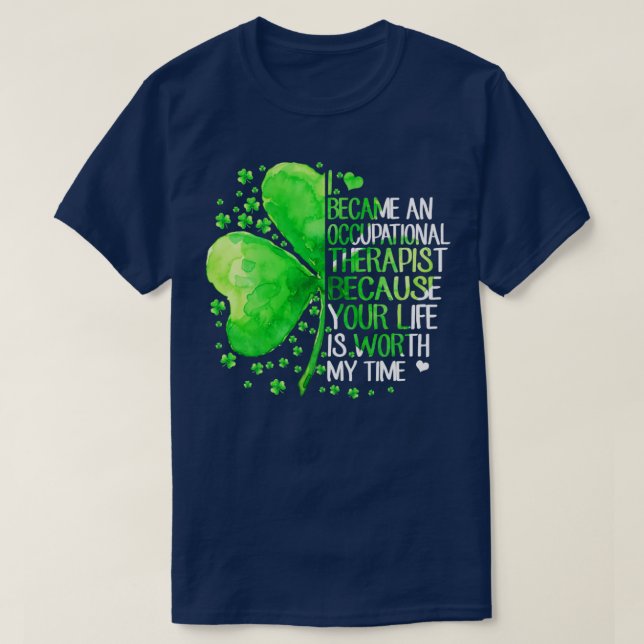 Ich wurde Berufstherapeutin T-Shirt (Design vorne)