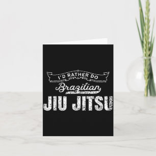 Ich würde brasilianisches Jiu Jitsu Martial Arts F Karte