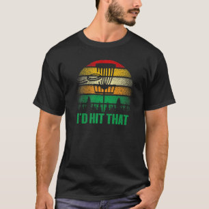 Ich würde das Retro-Frisbee für Disc-Golf-Noveltät T-Shirt