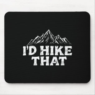 Ich würde das Rucksackwandern lustig Bergwandern T Mousepad