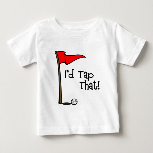 Ich würde dass - Golf anstechen Baby T-shirt (Vorderseite)