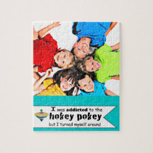 Ich wurde dem Hokey Pokey Typografy Zitat zugeschr